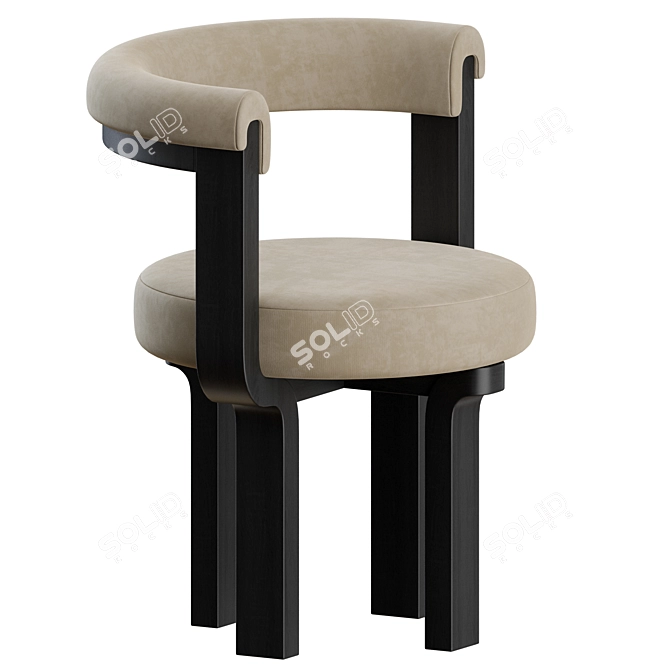 Elegant Kana Chair Design 3D model image 4