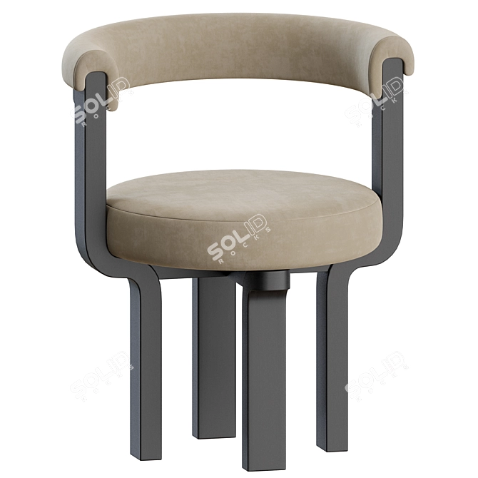 Elegant Kana Chair Design 3D model image 5