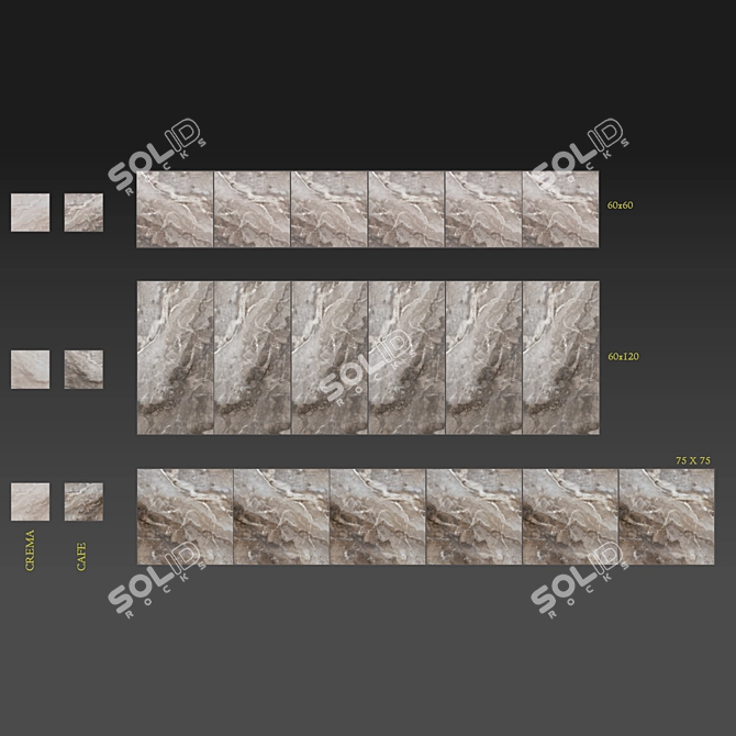 Luxurious AT LUSSO Tile Collection 3D model image 4