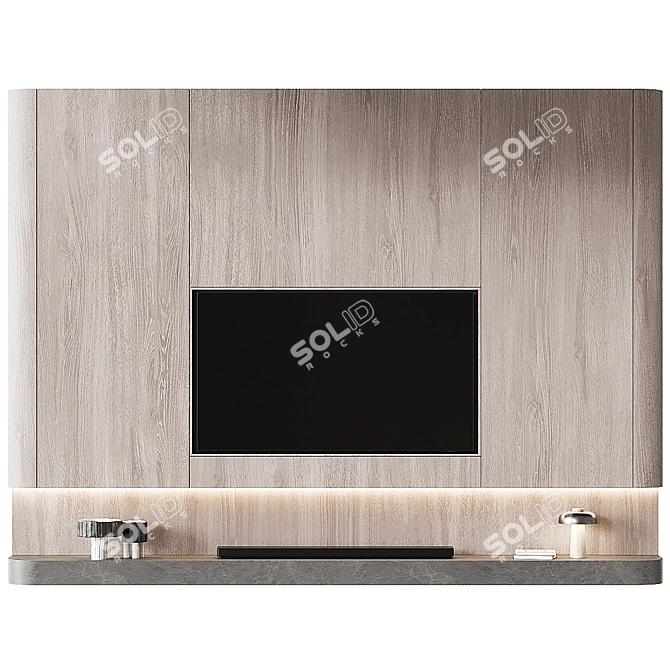 Ultimate TV Entertainment Wall Set 3D model image 2