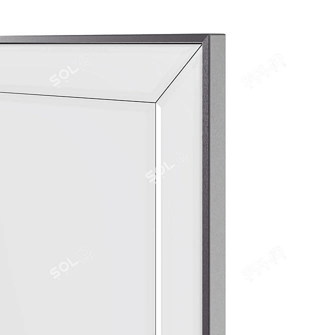 Square Mirror with Segments 3D model image 4