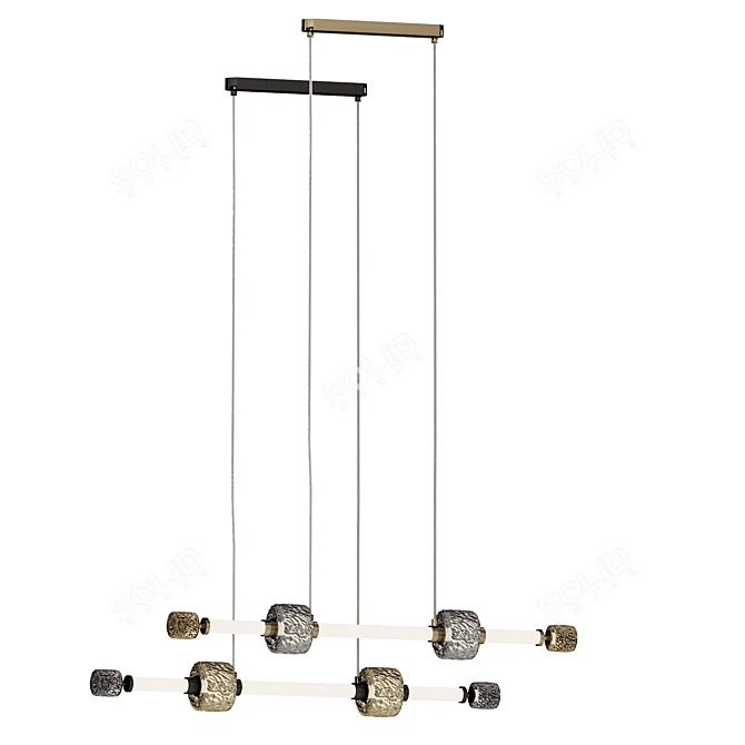 ODEON LIGHT KLIFF Chandelier Set 3D model image 2