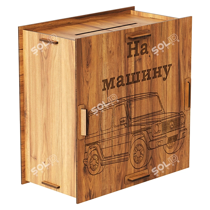 Modern Money Box Model Toy 3D model image 3