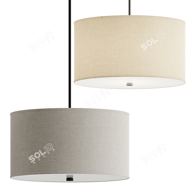 Dayna Pendant Lamp Ø610 x H330 3D model image 1