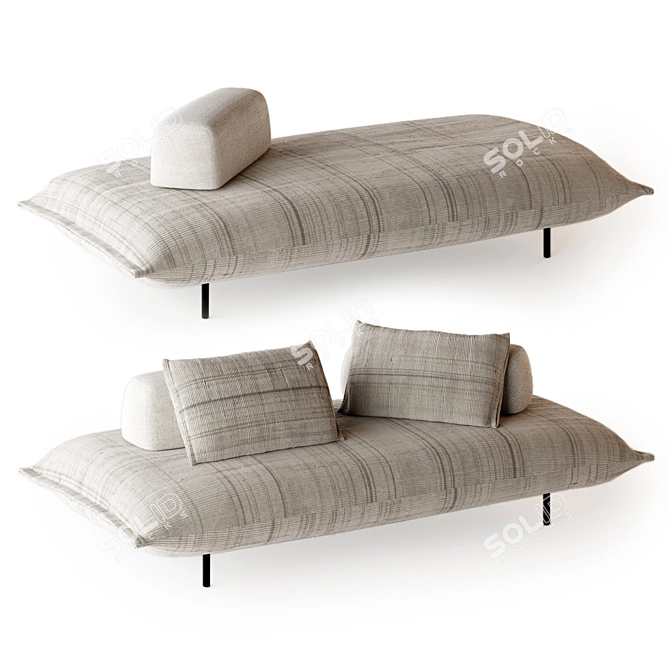 Paola Lenti Pod Sofa Bed 3D model image 1