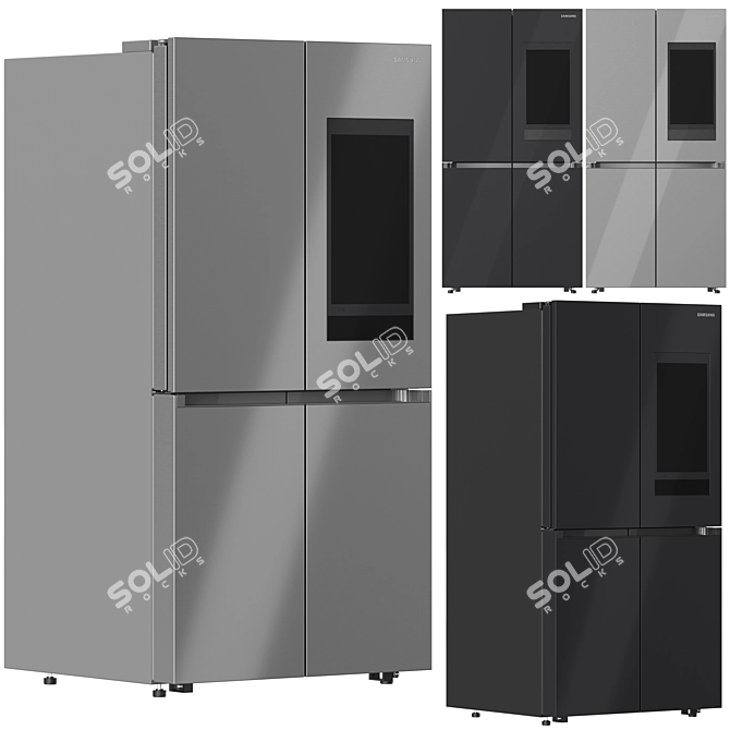 Samsung Smart Refrigerator Collection 3D model image 6