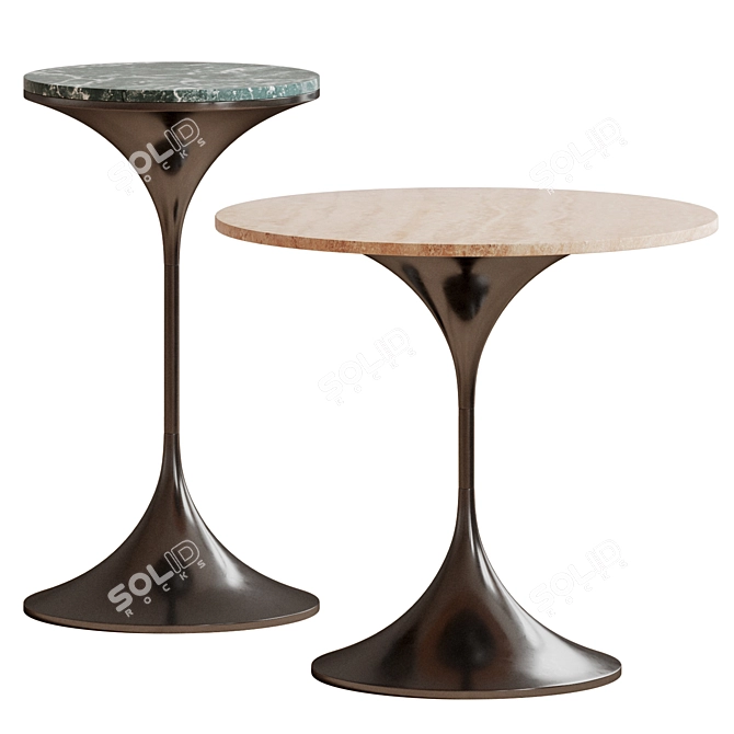 Ghidini Dapertutto Metal Stone Sculpture 3D model image 2