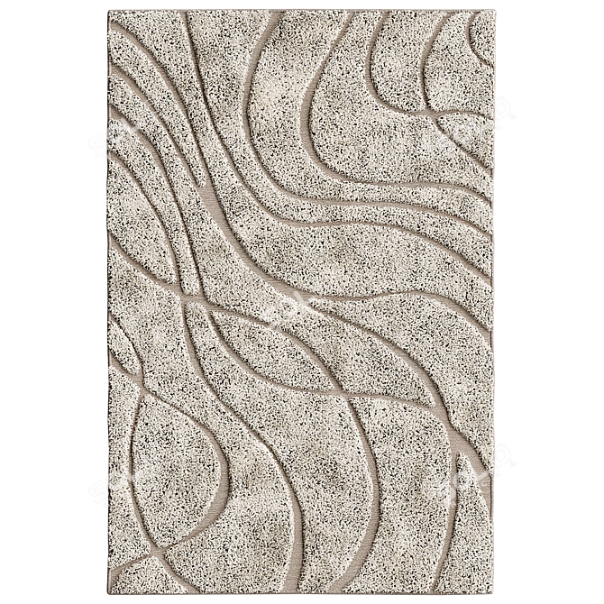 Luxurious Florida Shag Rug 3D model image 3