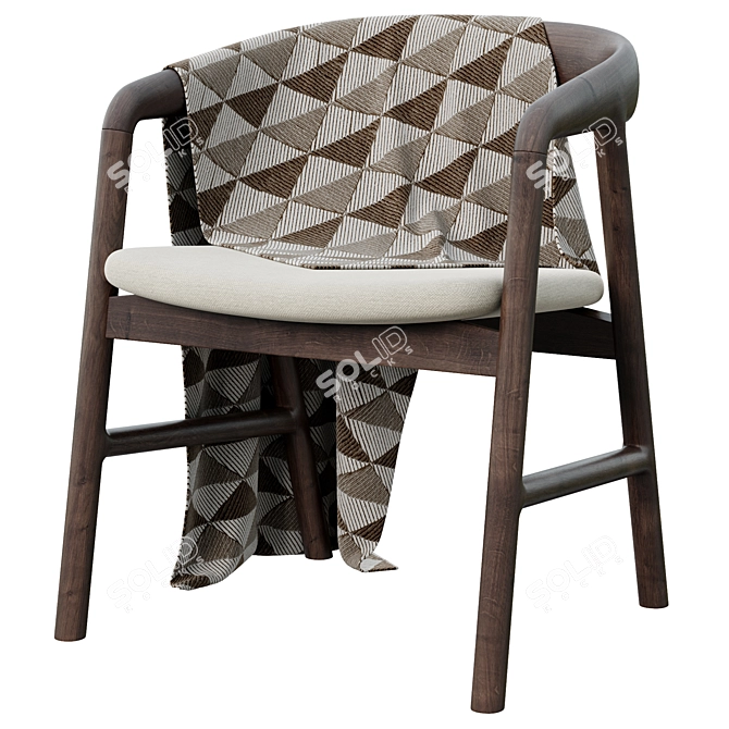 Elegant Camlina Chair: Exquisite Design 3D model image 1