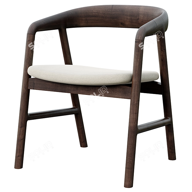 Elegant Camlina Chair: Exquisite Design 3D model image 7