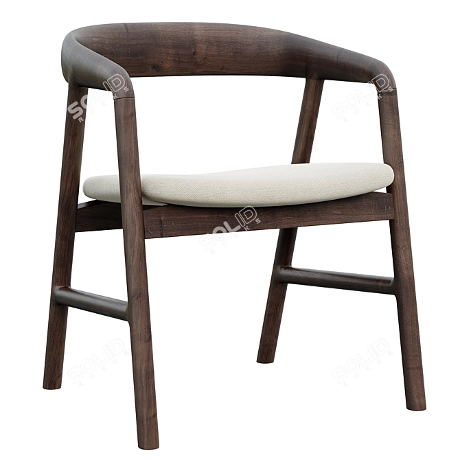 Elegant Camlina Chair: Exquisite Design 3D model image 10