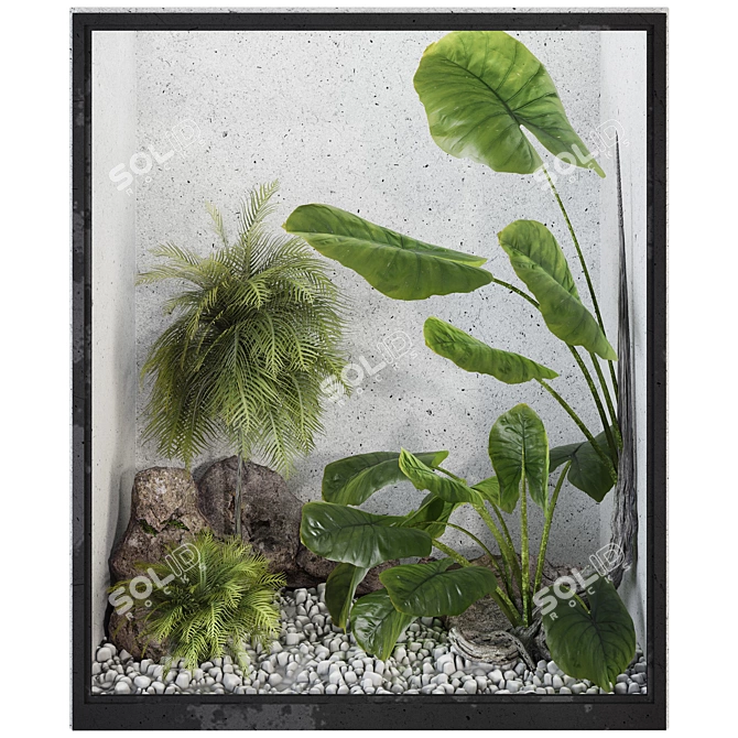 Elegant Indoor Garden and Decor 3D model image 1