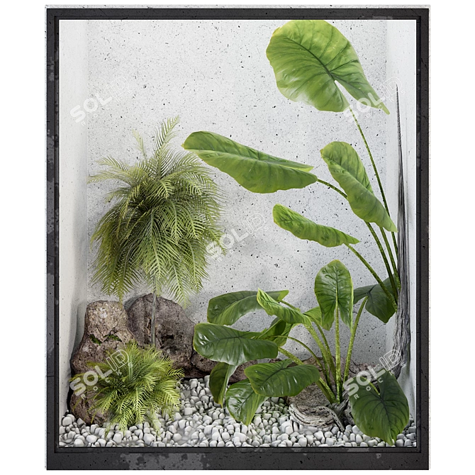 Elegant Indoor Garden and Decor 3D model image 3