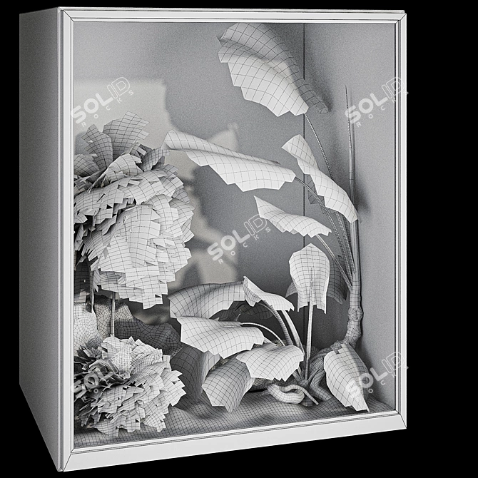 Elegant Indoor Garden and Decor 3D model image 8