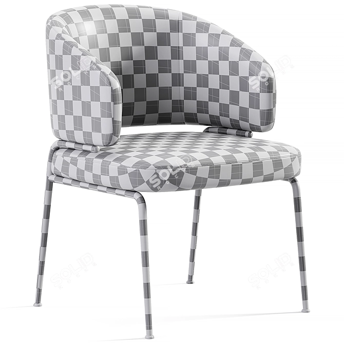 Elegant Nives Chair: HC28 Modern 3D model image 7