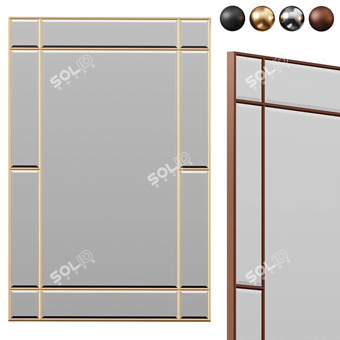  Ryan by Etta Avenue Beveled Mirror 3D model image 1