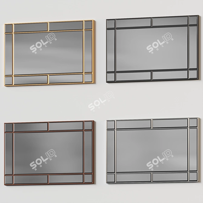  Ryan by Etta Avenue Beveled Mirror 3D model image 4