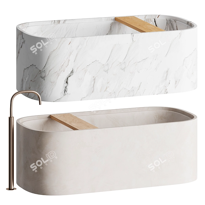 Pitom Bun Stone Bath 3D model image 1
