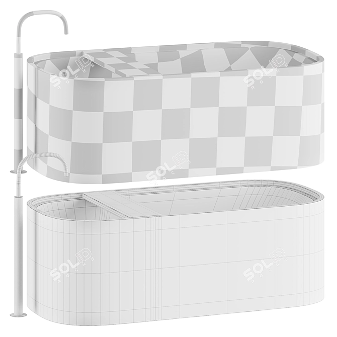 Pitom Bun Stone Bath 3D model image 3