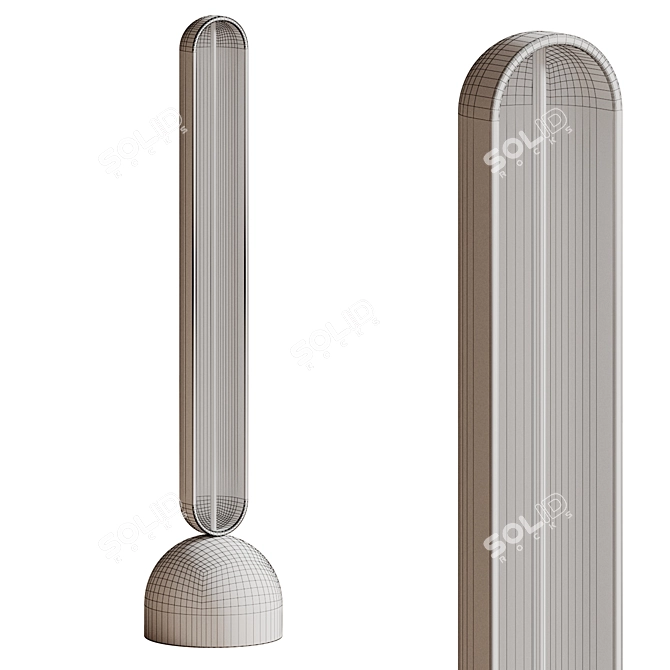 Concrete Elegance Sculpture by Vallin 3D model image 2