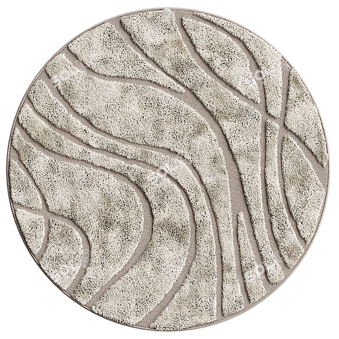 Safavieh Florida Shag Round Rug 3D model image 1