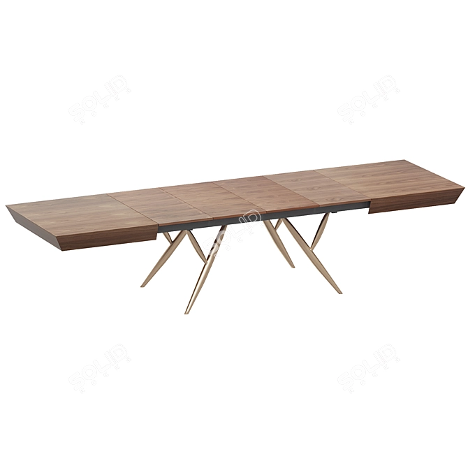 Foldable Dining Table Eleonora 3D model image 1