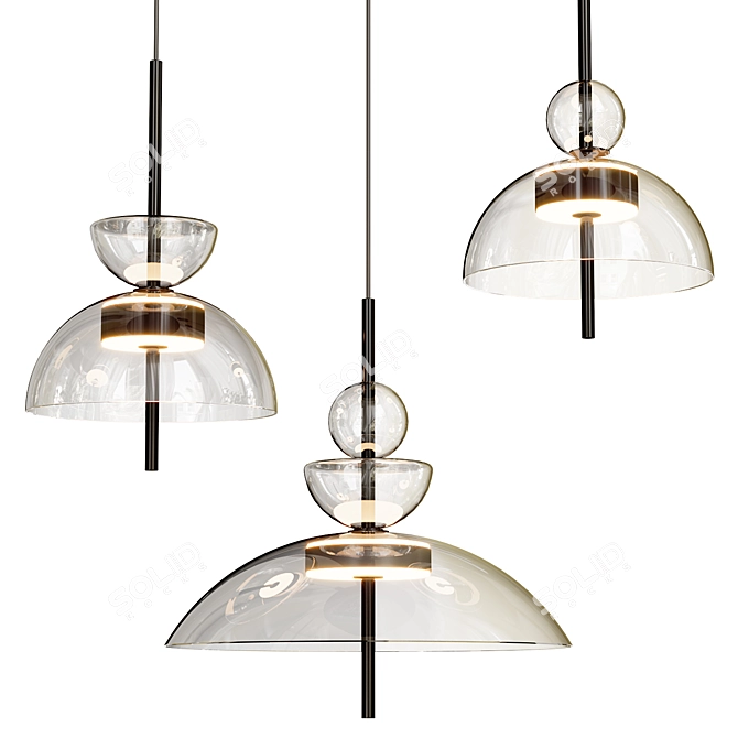 Modern Bangkok Lamp Set 3D model image 2