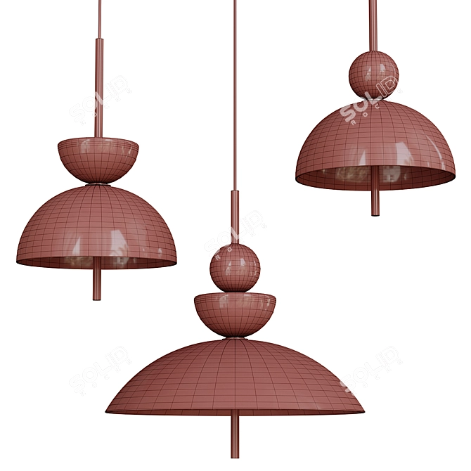 Modern Bangkok Lamp Set 3D model image 4