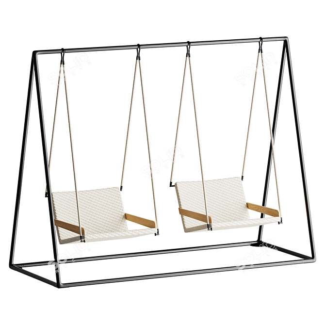 Outdoor Swing Seat Nautic Style 3D model image 1