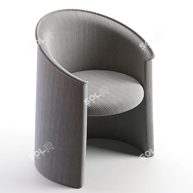 Contemporary Husk Armchair Render Corona 3D model image 2