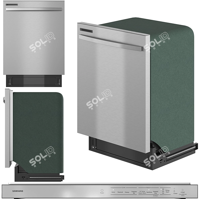 Samsung Kitchen Appliance Bundle 3D model image 4