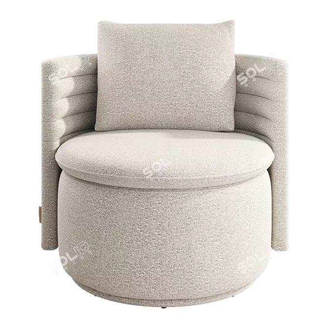 Swivel Chair Dantone Home Cole 3D model image 2