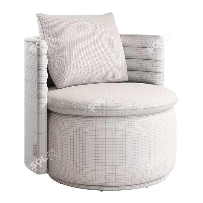 Swivel Chair Dantone Home Cole 3D model image 3