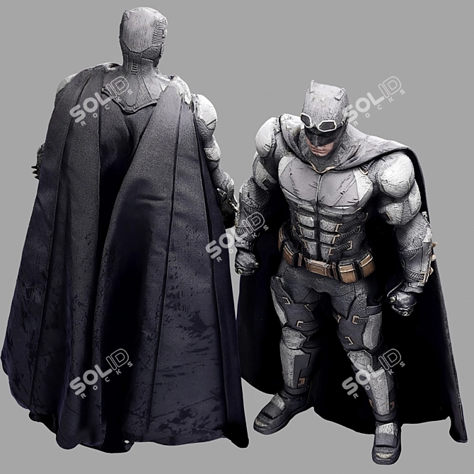 Batman Tactical Suit Action Figure 3D model image 2