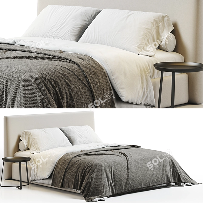 Elegant Joquer Venice Bed Model 3D model image 1