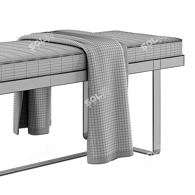 Dandy Gaspard Bench by Sarah Lavoine 3D model image 4