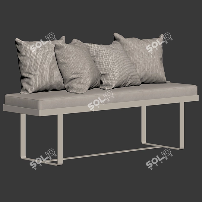 Dandy Gaspard Bench by Sarah Lavoine 3D model image 6