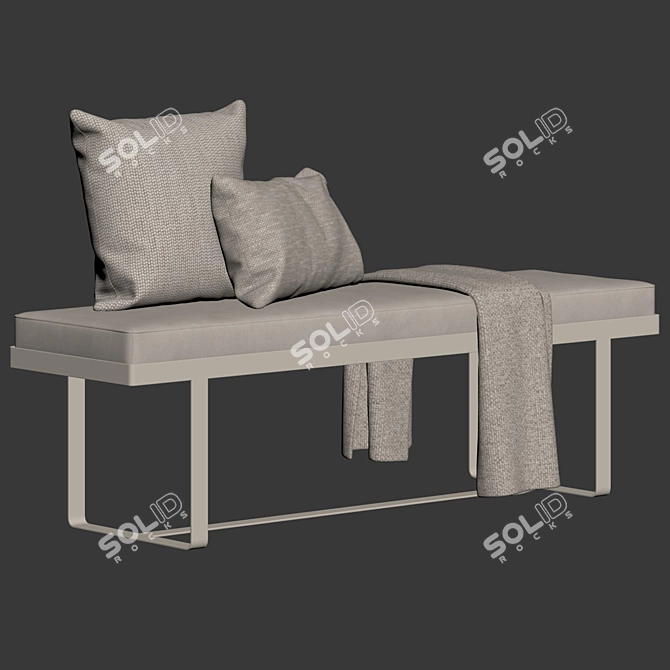 Dandy Gaspard Bench by Sarah Lavoine 3D model image 7