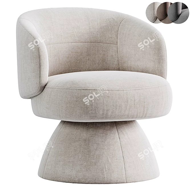 Eichholtz Swivel Chair 3D Model 3D model image 1