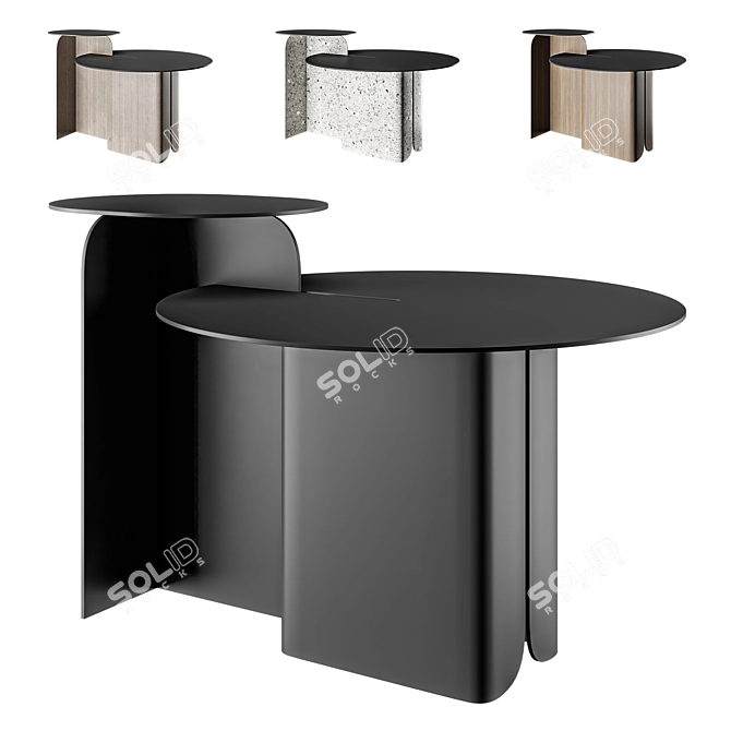 Estensioni Gray Hip-Hop Coffee Table 3D model image 1