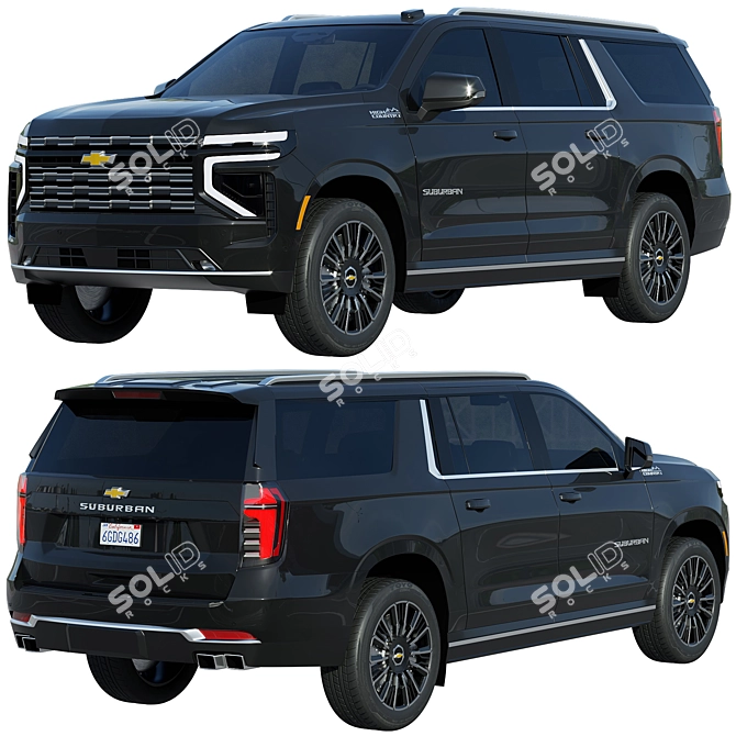 2024 Chevrolet Suburban High Country 3D model image 1