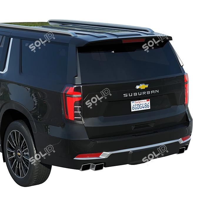 2024 Chevrolet Suburban High Country 3D model image 4