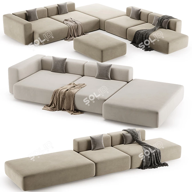 Luxurious Sofa Design by Tuo 3D model image 2