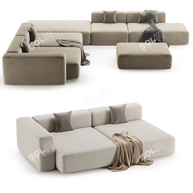 Luxurious Sofa Design by Tuo 3D model image 3