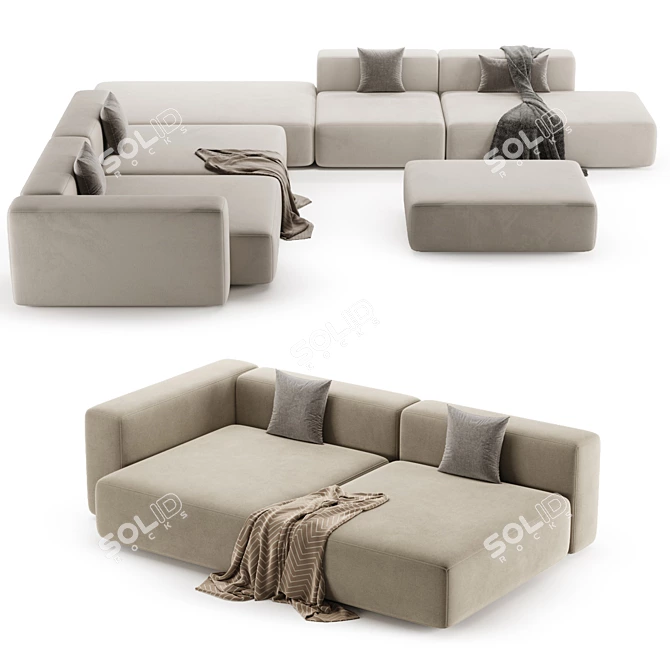 Luxurious Sofa Design by Tuo 3D model image 4