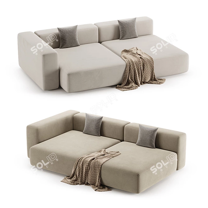 Luxurious Sofa Design by Tuo 3D model image 7