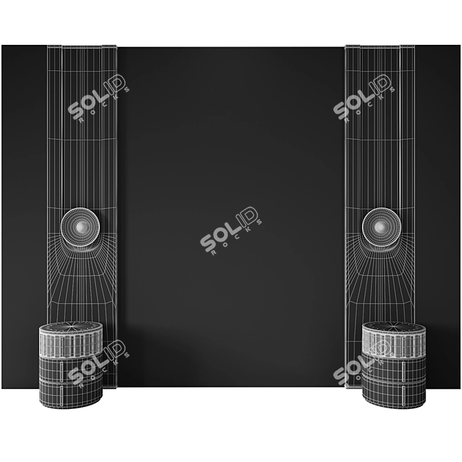 Stone Cliff Wall Panel 3D model image 5