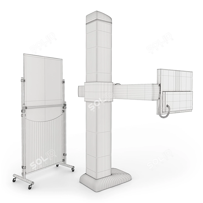 Fluorograph Screen Connector Furniture Systems 3D model image 4