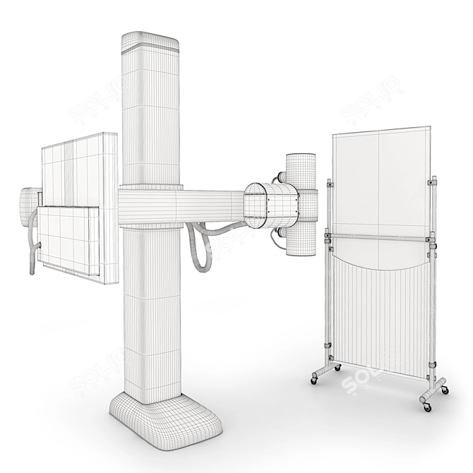 Fluorograph Screen Connector Furniture Systems 3D model image 6