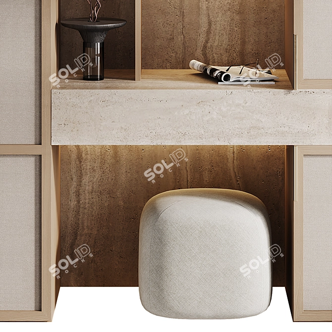 Kushi Decor Wardrobe with Various Inserts 3D model image 5